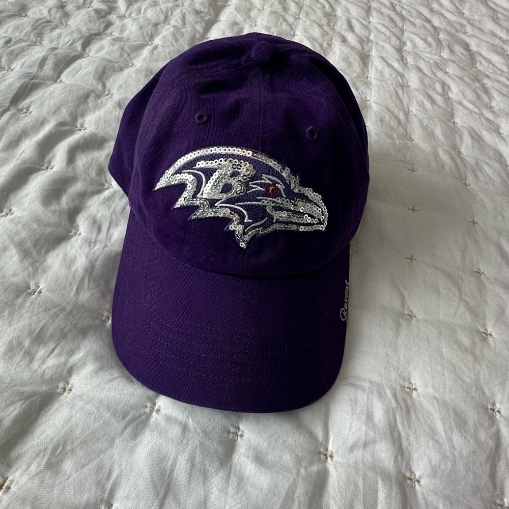 47 Purple Baltimore Ravens Cap with Sequins Logo